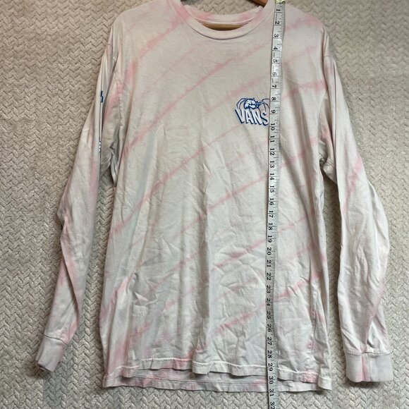 Vans Widow Maker Cool Pink Tie Dye L/S Mens t-shirt Size Large | Skater Grunge - Picture 6 of 9